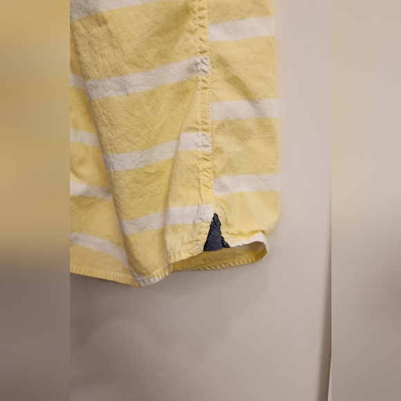 1901 Trim Fit Short Sleeve Button Down Shirt Yellow Men's Size XL Nordstrom - Picture 3 of 3